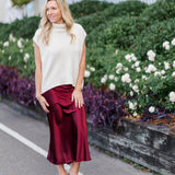 Satin Flare Skirt