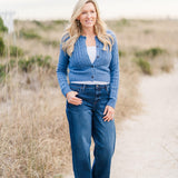 Cable Knit Button Down Cardigan (detail view 6)