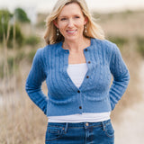Cable Knit Button Down Cardigan (detail view 4)
