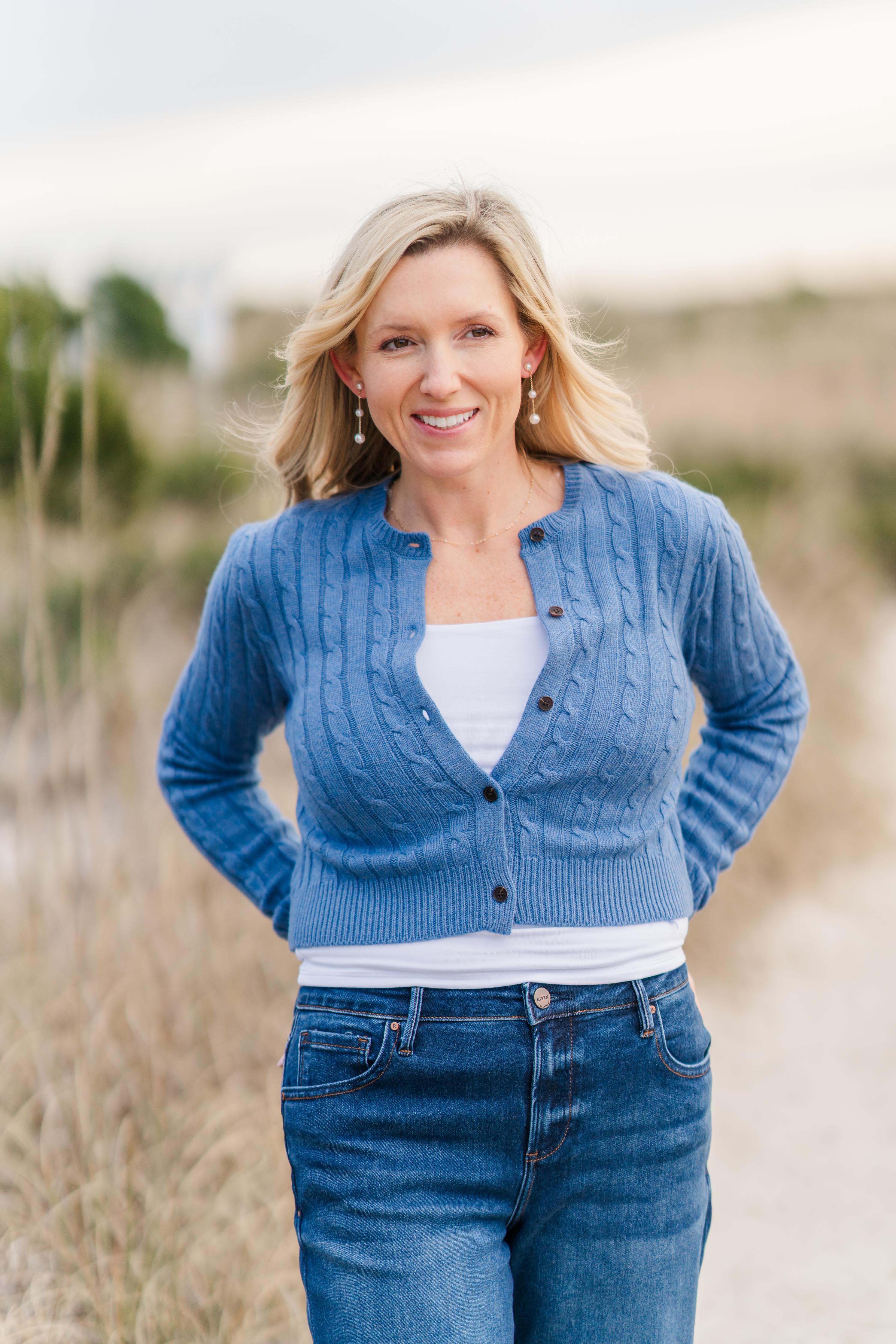 Cable Knit Button Down Cardigan (detail view 4)