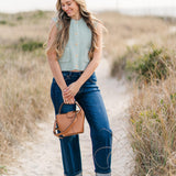 Sleeveless Knit Button Down Vest