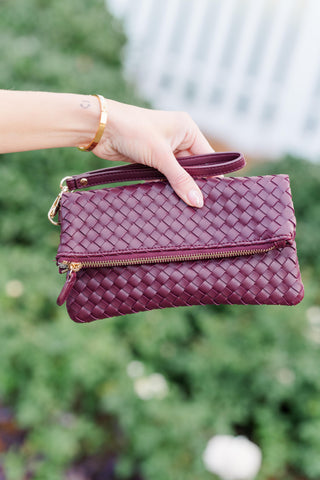 Woven Wristlet Clutch