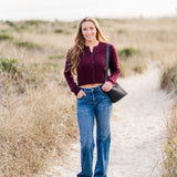 Cable Knit Button Down Cardigan (detail view 2)
