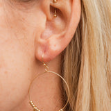 Cross Multi Charm & Wire Earrings – Gold Religious Dangle Earrings