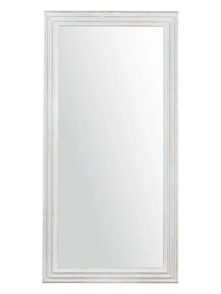 White Wash Wood Mirror