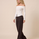 Camille Off Shoulder Button Top