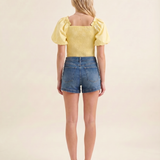 Capri Puff Sleeve Top (detail view 2)