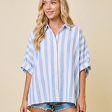 Capri Relaxed Button Down – Relaxed Coastal Linen Button-Down Shirt