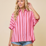 Capri Relaxed Button Down – Relaxed Coastal Linen Button-Down Shirt (detail view 2)