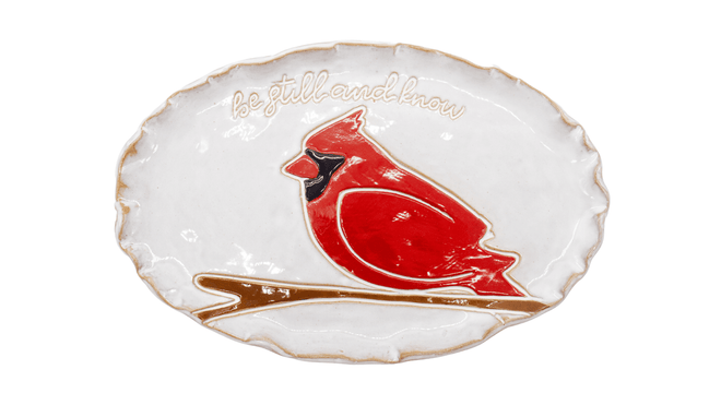 Cardinal Christmas Plate