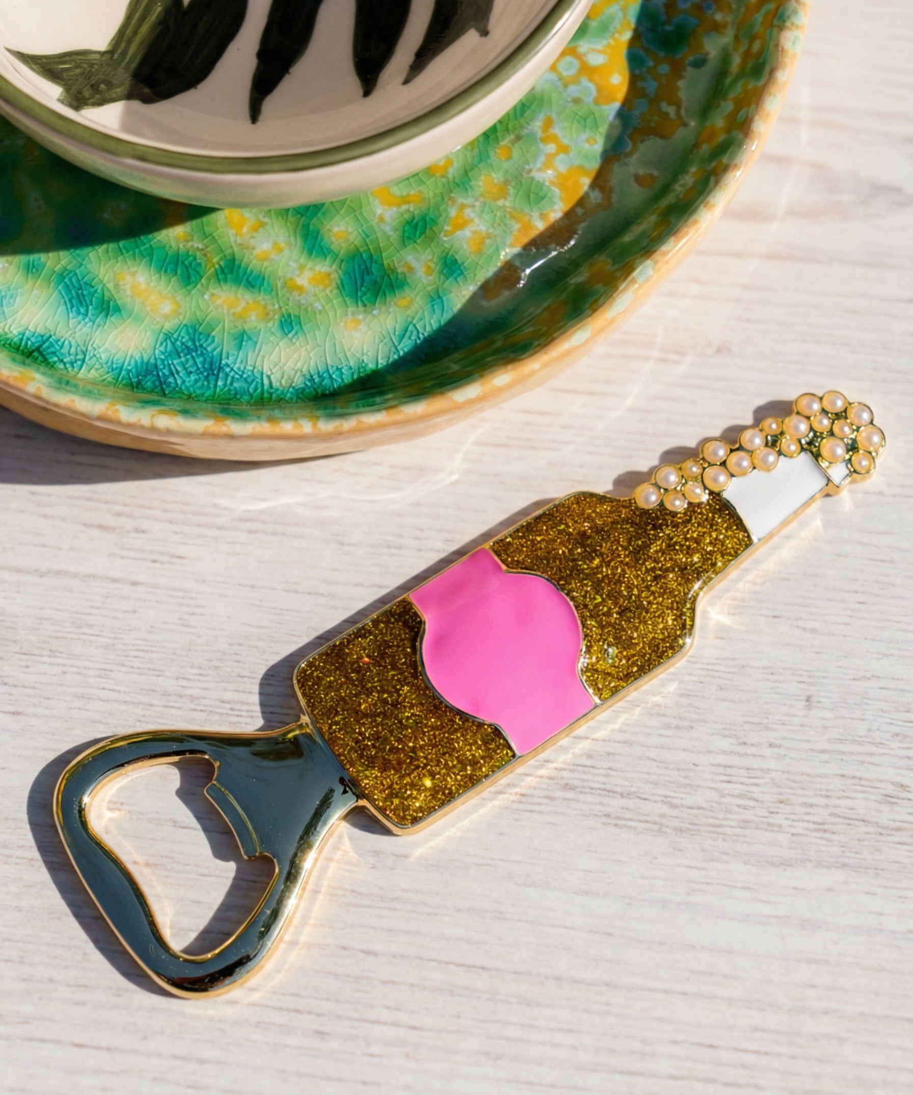 Champagne Glass Bar Bottle Opener