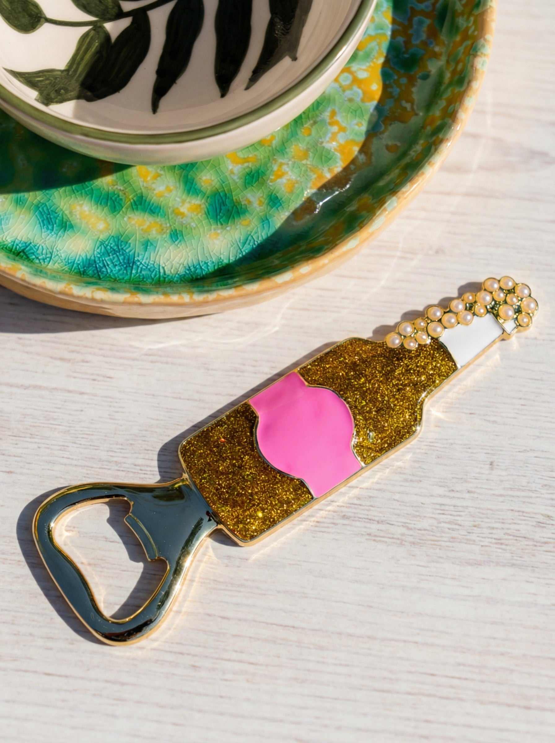 Champagne Glass Bar Bottle Opener