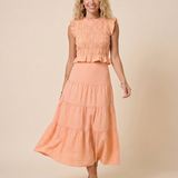 Charleston Gingham Smocked Top