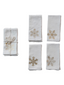 Gold Foil Snowflake Napkins