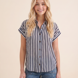 Coastal Stripe Button Top (detail view 3)