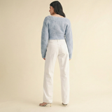 Coastal White Relaxed Straight Denim