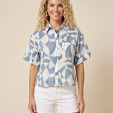 Coastal Mosaic Top