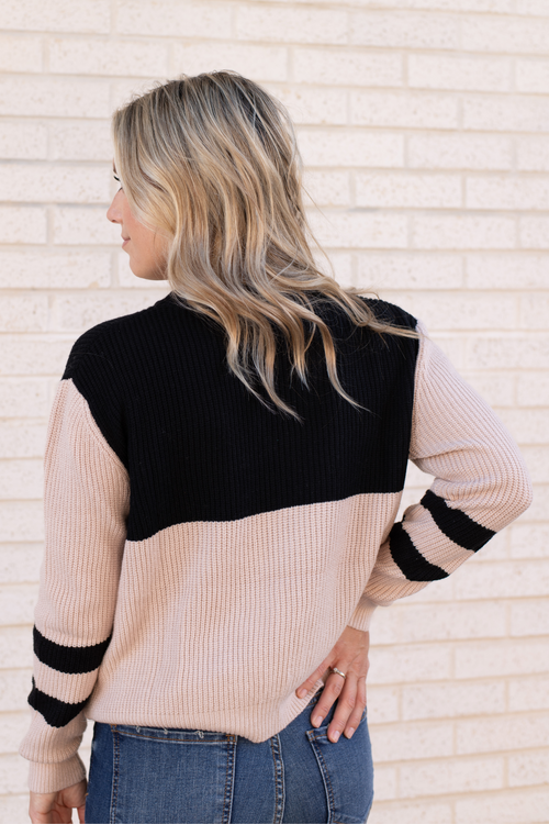 Color Block Knit Sweater