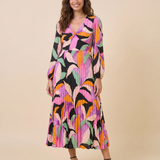 St. Tropez Prism V-Neck Maxi