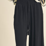 Linen Smocked Waist Pants With Tassel (detail view 5)
