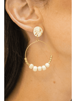 Cream Sandy Daze Earrings