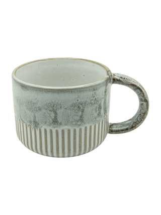 Crimped Bottom Stoneware Mug