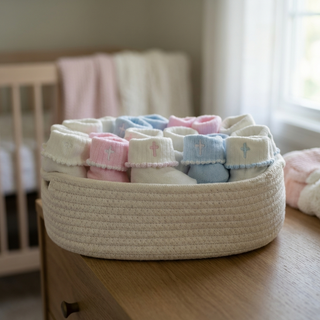 Cross Fold-Over Socks