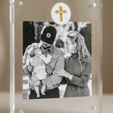 Cross Medallion Acrylic Frame (detail view 2)
