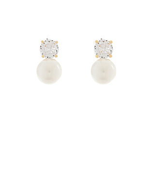 Crystal and Pearl Studs