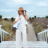 Short Sleeve Linen Knitted Top