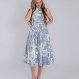 The Harborview Printed Midi Dress