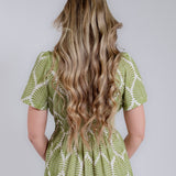 PREORDER: Green Palm V-Neck Maxi Dress - Ships Late June/Early July