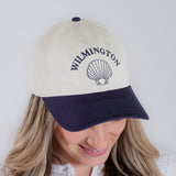 PREORDER: Wilmington NC Navy & Khaki Shell Baseball Hat — Ships Late June/Early July
