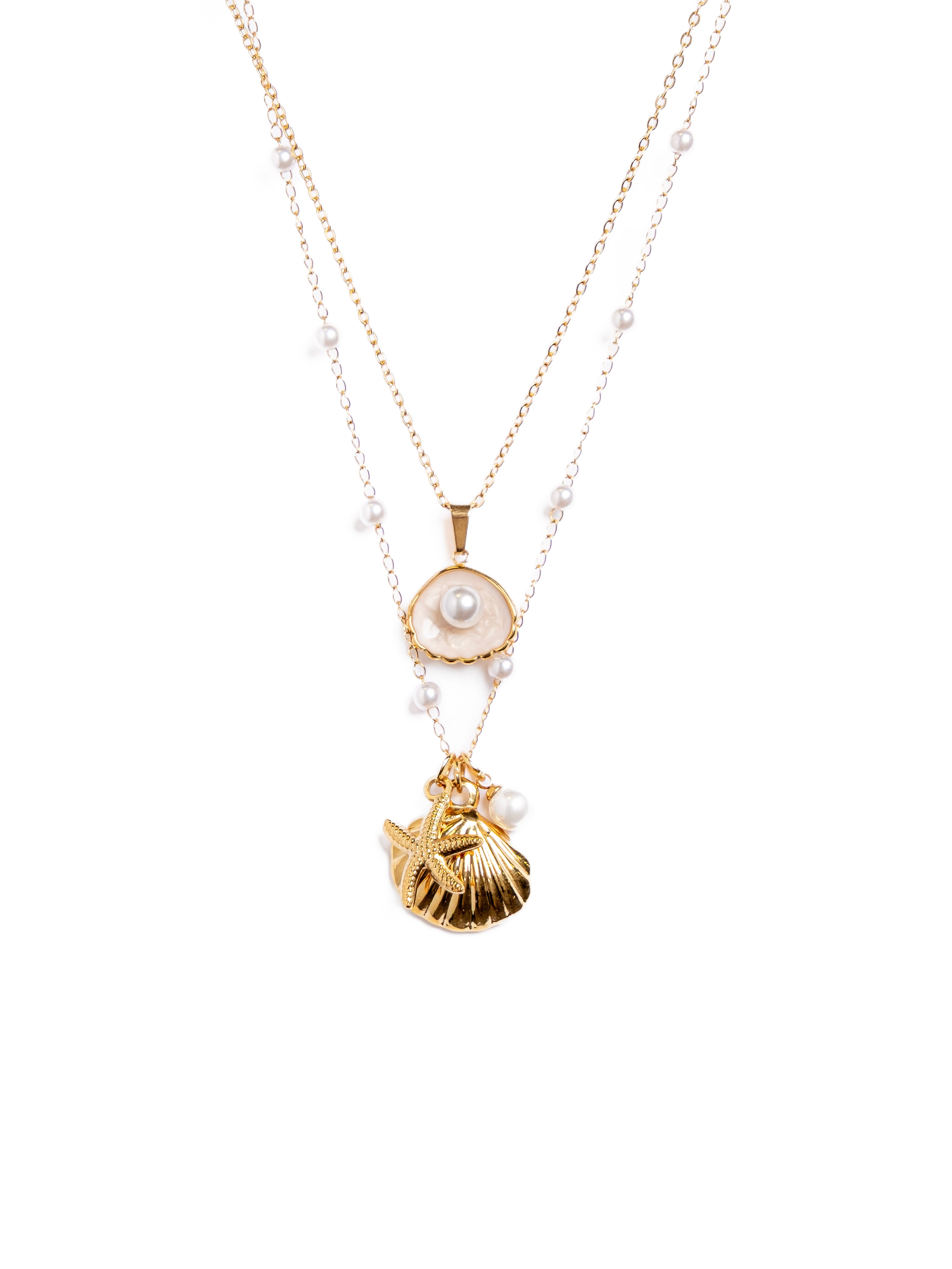 Waterproof Sea Life Necklace Set – Gold-Plated, Tarnish-Free & Hypoallergenic