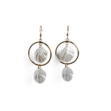 Waterproof Mother of Pearl Shell Dangle Earrings – Gold-Plated, Tarnish-Free & Hypoallergenic