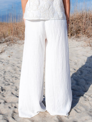 Linen Pull On Pants
