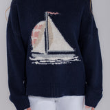 Sailboat Graphic Knit Sweater