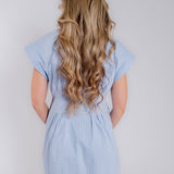 The Skyline Stripe Button Down Mini Dress