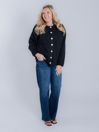 Oversized Long Sleeve Knit Cardigan