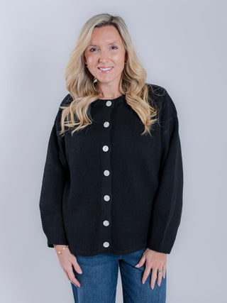 Oversized Long Sleeve Knit Cardigan