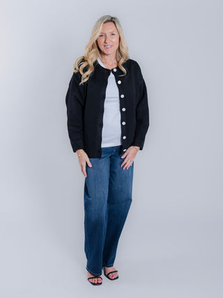 Oversized Long Sleeve Knit Cardigan