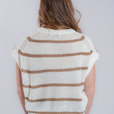Dolman Sleeve Knitted Crewneck Top