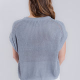 Dolman Sleeve Knitted Crewneck Top
