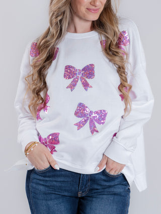 Bow Sparkle Sweatshirt