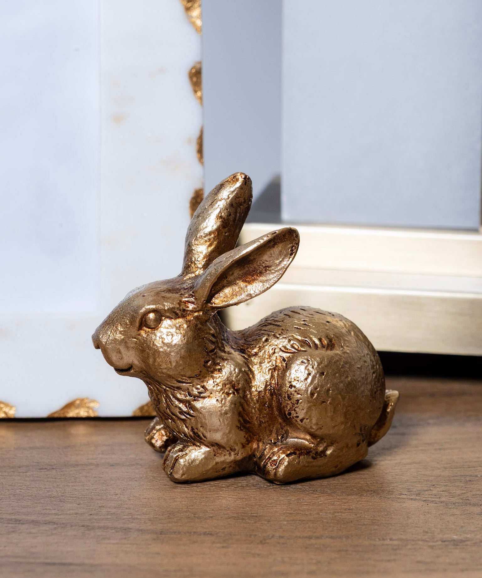 Bronze Baby Bunnies (detail view 2)