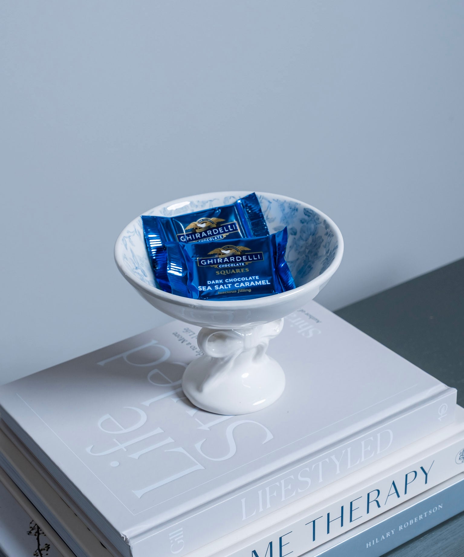 Toile Bow Candy Dish