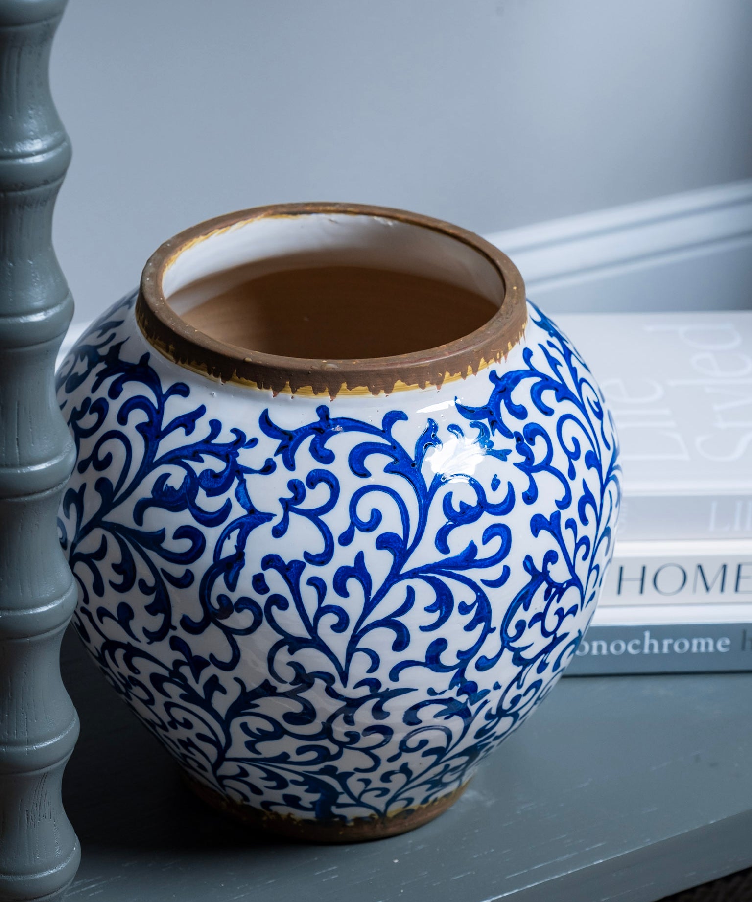 Blue Damask Vase (detail view 2)