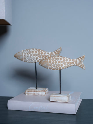 Wood Fish On Stand