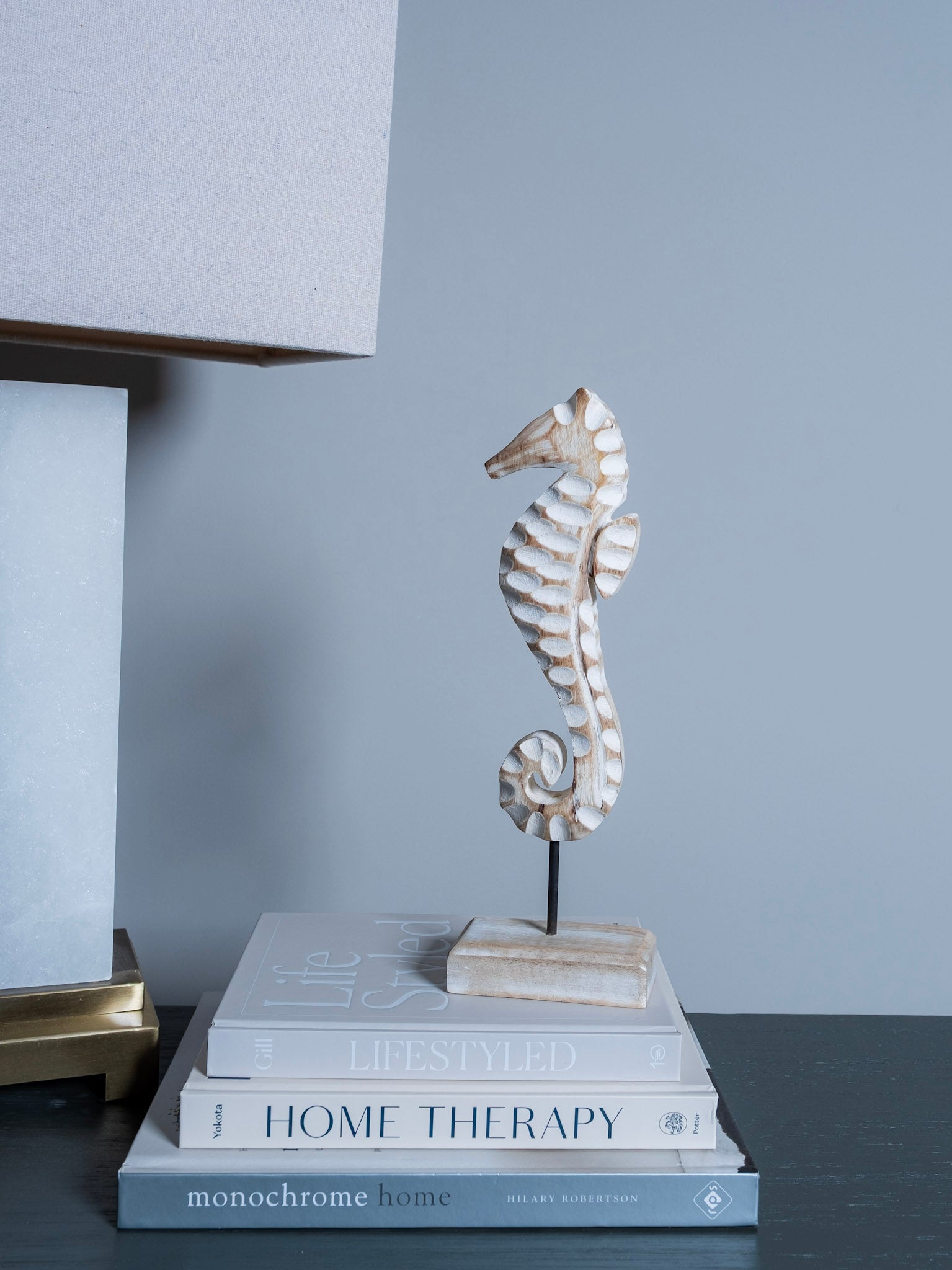 Wooden Seahorse Stand (detail view 3)