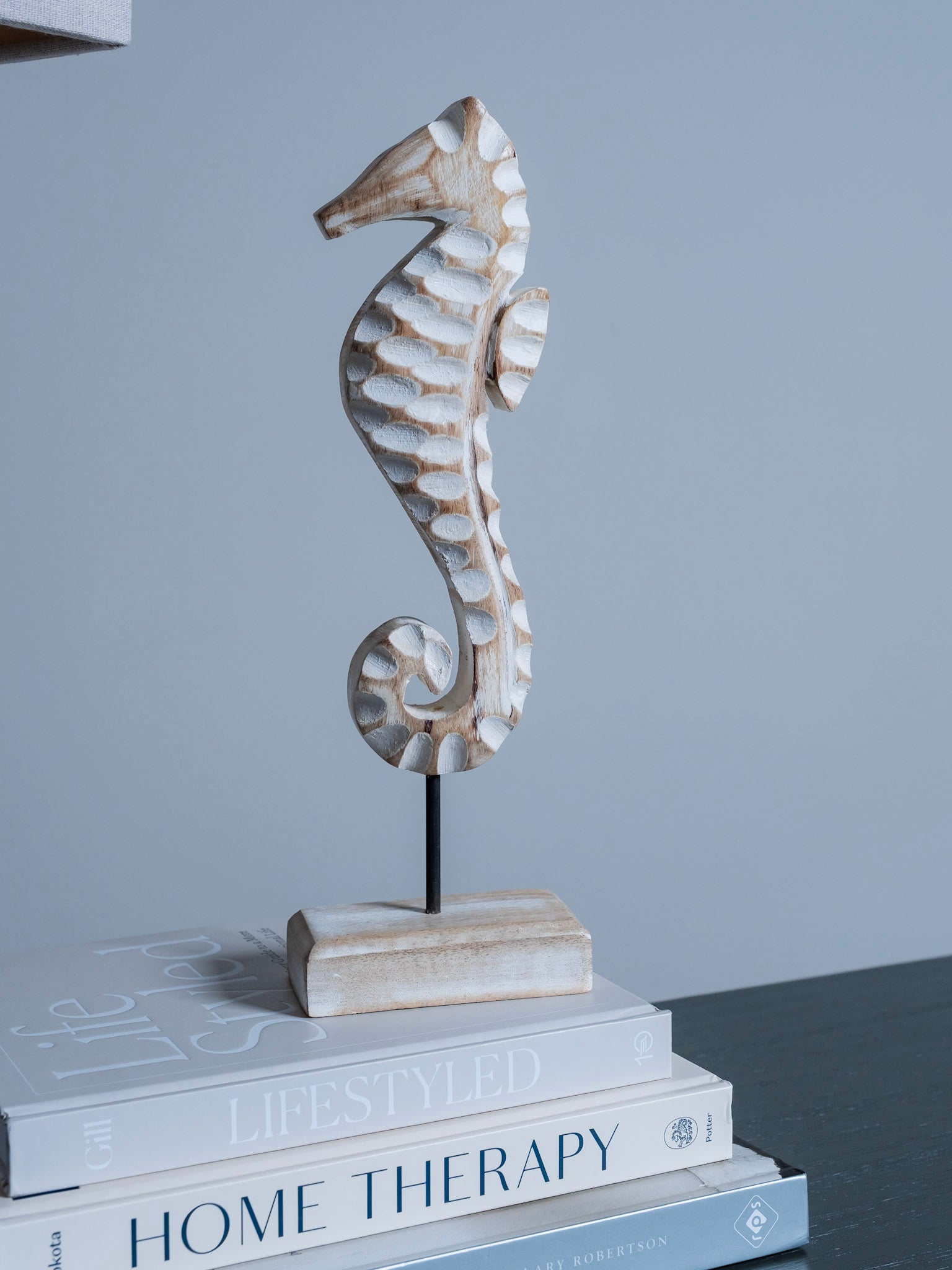 Wooden Seahorse Stand